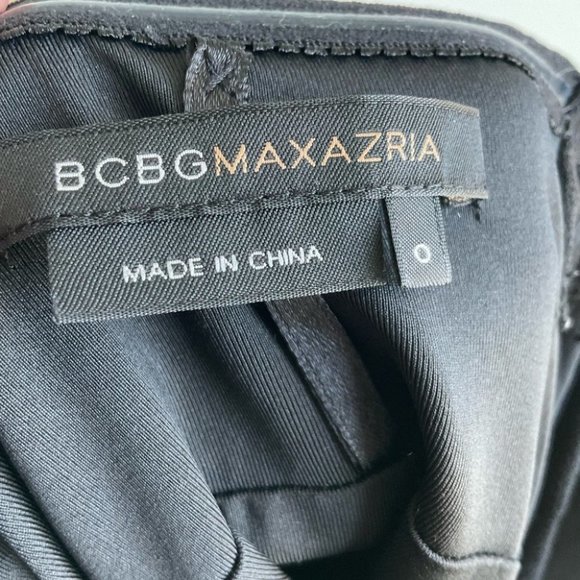 BCBG MaxAzria Sweetheart Neckline Mini Black Dress - Picture 6 of 7